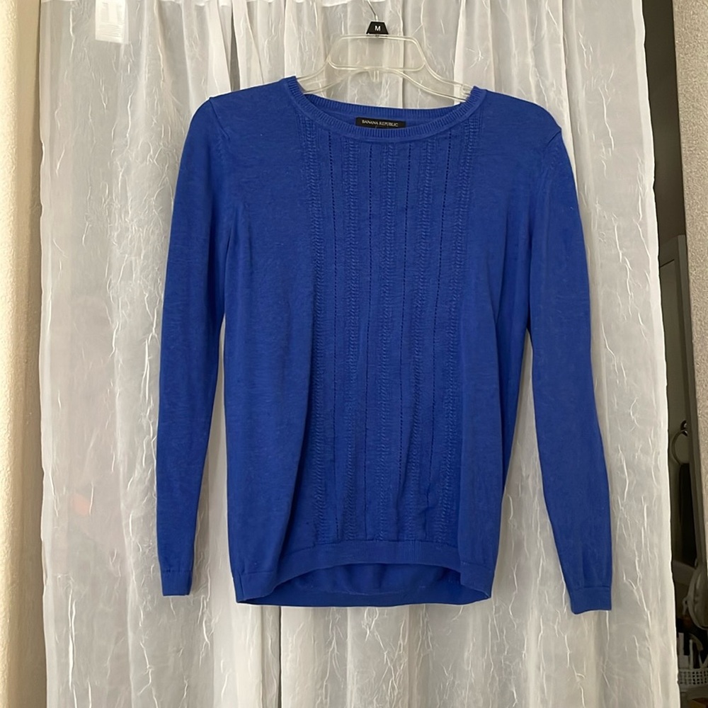 Banana Republic Royal Blue long sleeve sweater S
